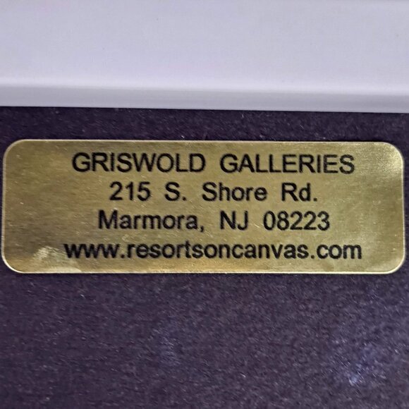 "White Sails" Print White Frame Signed by Artist Scott Griswold - Picture 5 of 7